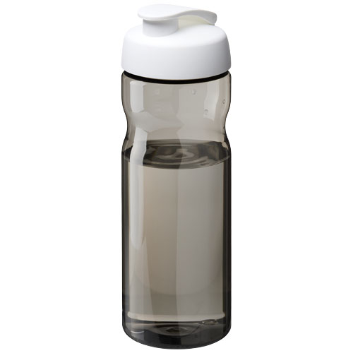 Gourde sport publicitaire 650 ml H2O Active® Eco Base Blanc et Charbon